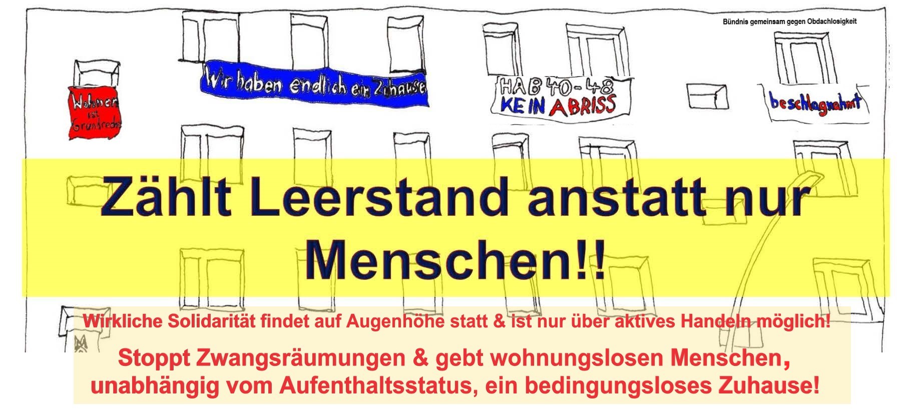Buendnis gemeinsam gegen Obdachlosigkeit